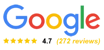 Google Logo With A 4.7 Star Rating And 272 Reviews Displayed Below. Google Logo With A 4.7 Star Rating And 272 Reviews Displayed Below.